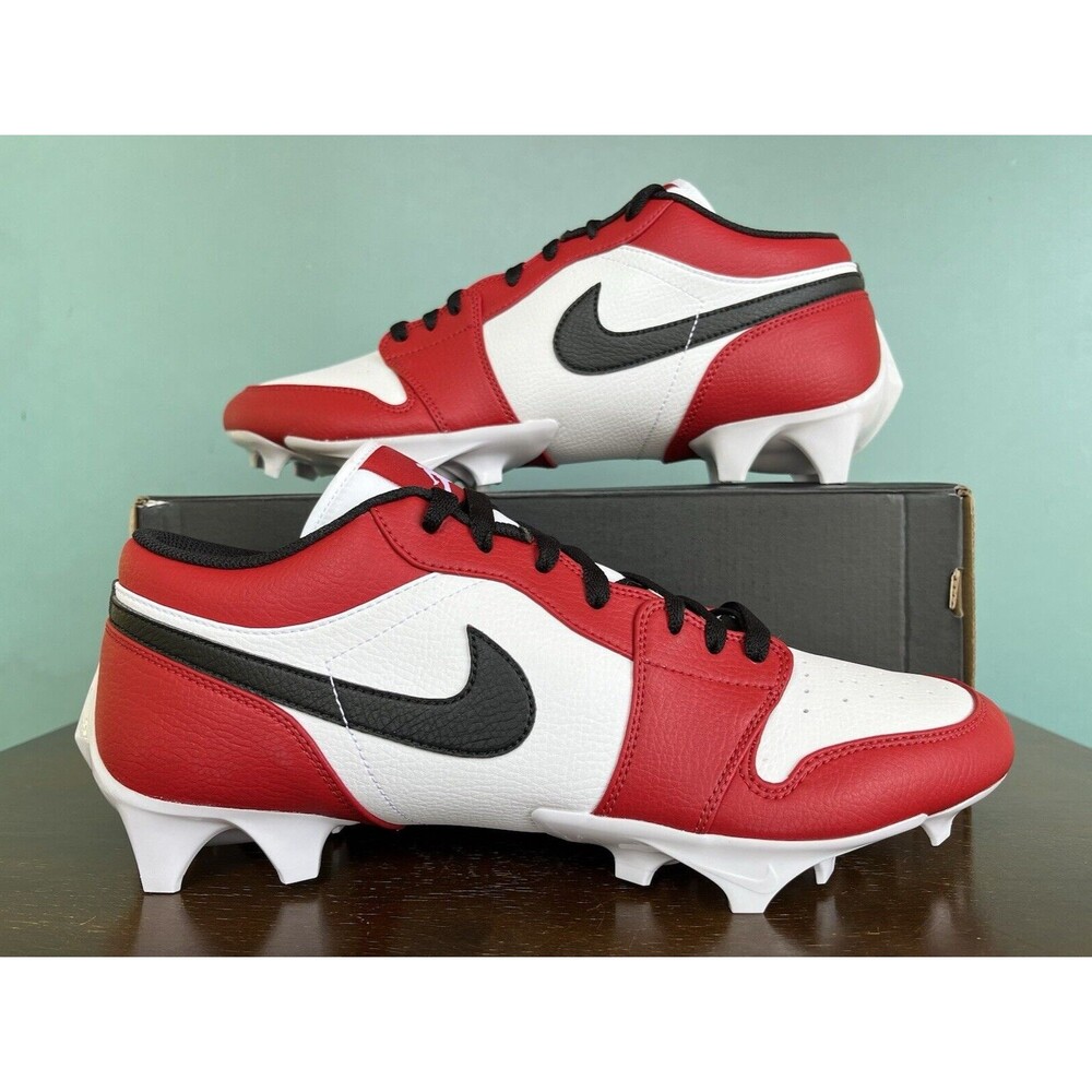 Nike Air Jordan 1 Low TD "Chicago" Football Cleats Men's Size 14 FJ6245-106